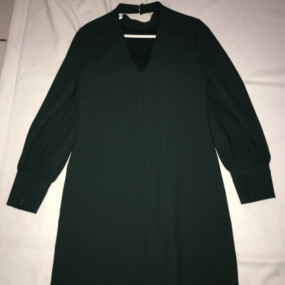 Long sleeve dress with a high neck